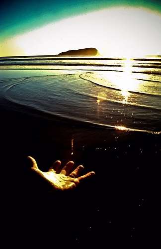 Hand At Sunrise