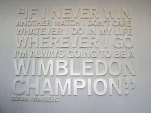 quote on being a Wimbledon champion